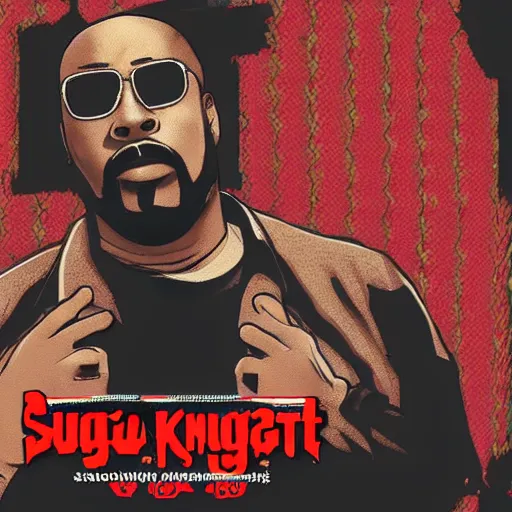 Image similar to suge knight smoke ciggars, gta chinatown art style