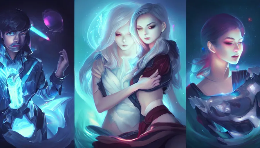 Image similar to the two complementary forces that make up all aspects and phenomena of life, by ROSS tran