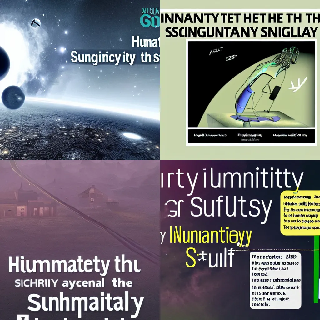 Prompt: humanity after the singularity