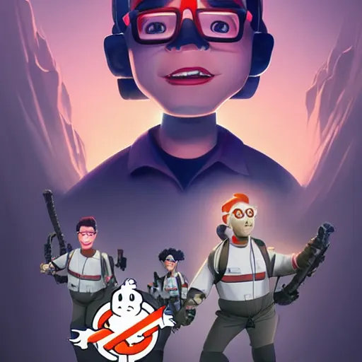 Image similar to face icon stylized minimalist ghostbusters, loftis, cory behance hd by jesper ejsing, by rhads, makoto shinkai and lois van baarle, ilya kuvshinov, rossdraws global illumination