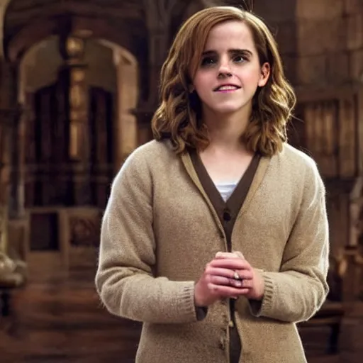 Prompt: emma watson as hermione granger succumbing to a love spell