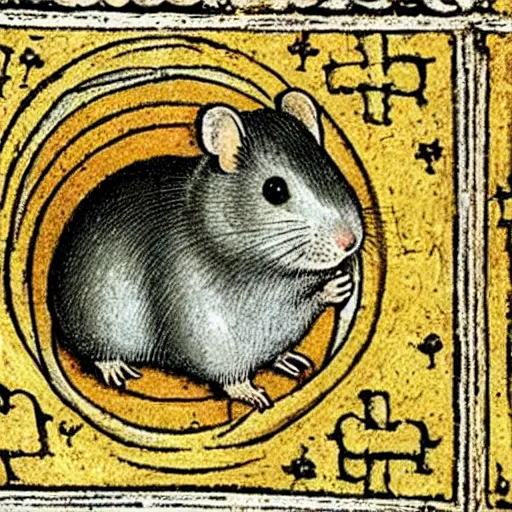 Image similar to Miniature giant space hamster depicted in the medieval history book