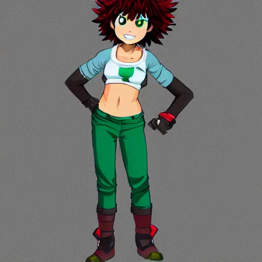 Image similar to female deku