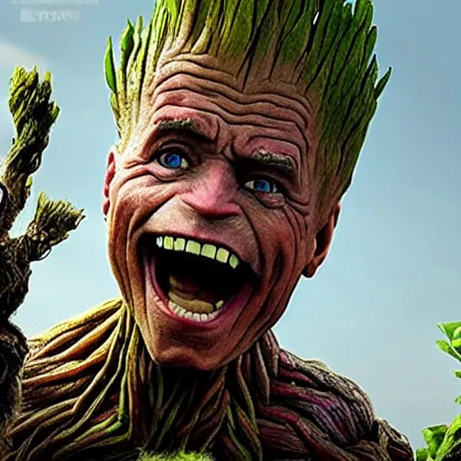 Image similar to joe biden as groot