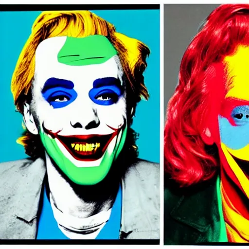 Prompt: andy warhol as pete davidson as the joker dance on the street, hyperrealistic, intricate, delete duplicate content, justify content center