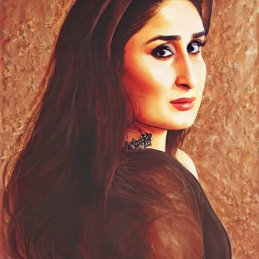 Image similar to kareena kapoor portrait in shower, realistic