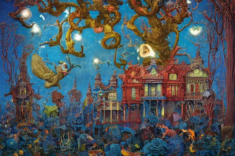 Prompt: state of emergency Joe Biden doesn’t know where he is , pastiche by Raqib Shaw and Daniel Merriam and Alejandro Burdisio and Alexander Jansson and Dan Mumford and Naoto Hattori and Nick Sullo and Xsullo, mysterious and lucid, glowing gamboge blue teal red green colors in the walls of portal, vibrant glowing gamboge blue teal red green colors neon clouds, insanely detailed and intricate, octane render, volumetric lighting, high contrast, ultraviolet and neon colors, trending on Artstation, 4K