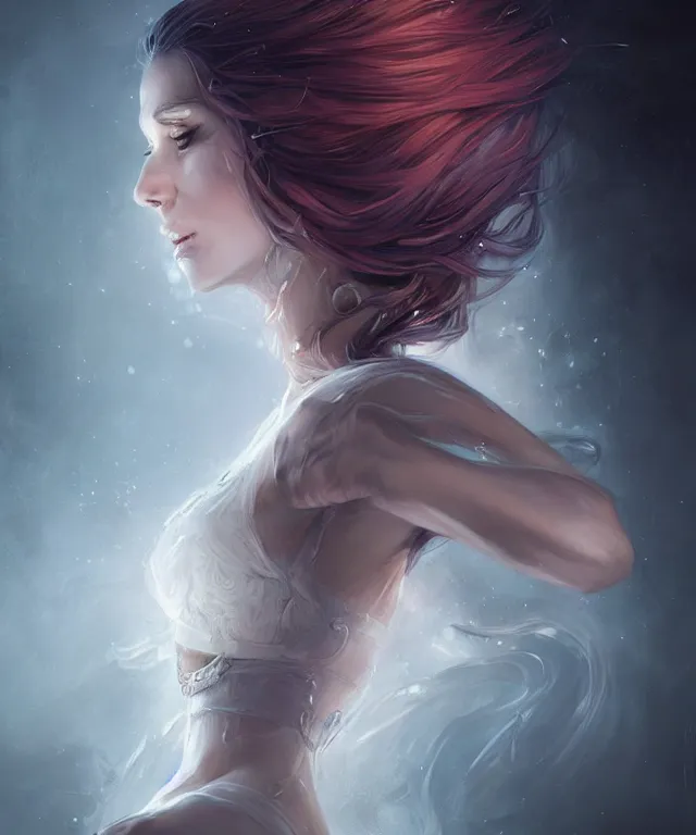 Prompt: magician by charlie bowater and artgerm, full body portrait, intricate, face, circus, elegant, beautiful, highly detailed, dramatic lighting, sharp focus, trending on artstation, artstationhd, artstationhq, unreal engine, 4 k, 8 k