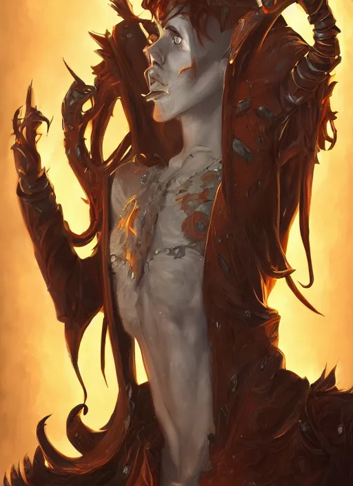 Image similar to tall thin male, jack pumpkinhead, full body character concept, art nouveau, super powers, fantasy, intricate, elegant, highly detailed, digital painting, artstation, concept art, shining, sharp focus, illustration, art by stanley lau