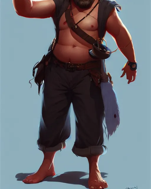 Prompt: full body character concept art of jack black | | distinct - fine, key visual, realistic shaded perfect face, fine details by stanley artgerm lau, wlop, rossdraws, james jean, andrei riabovitchev, marc simonetti, sakimichan, and jakub rebelka, trending on artstation