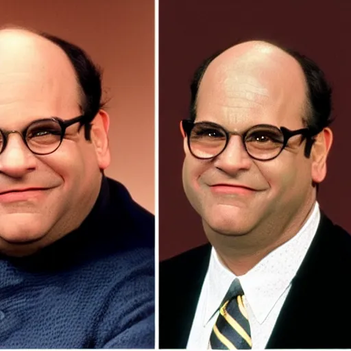 Prompt: george costanza with black skin