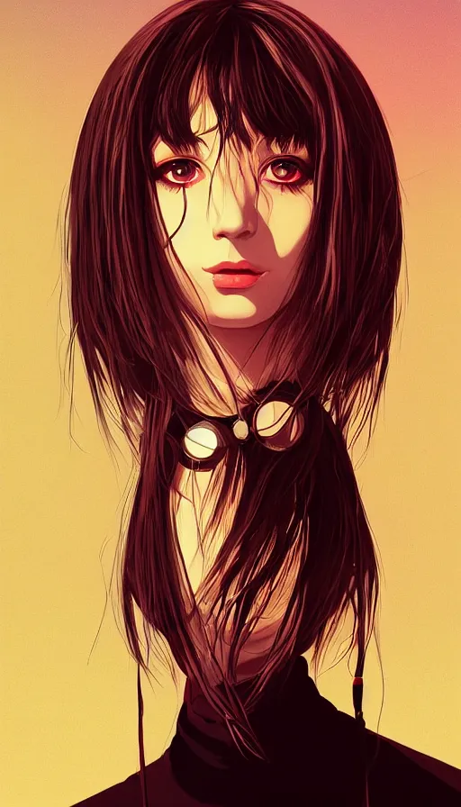 Image similar to portrait of a digital shaman, by ilya kuvshinov