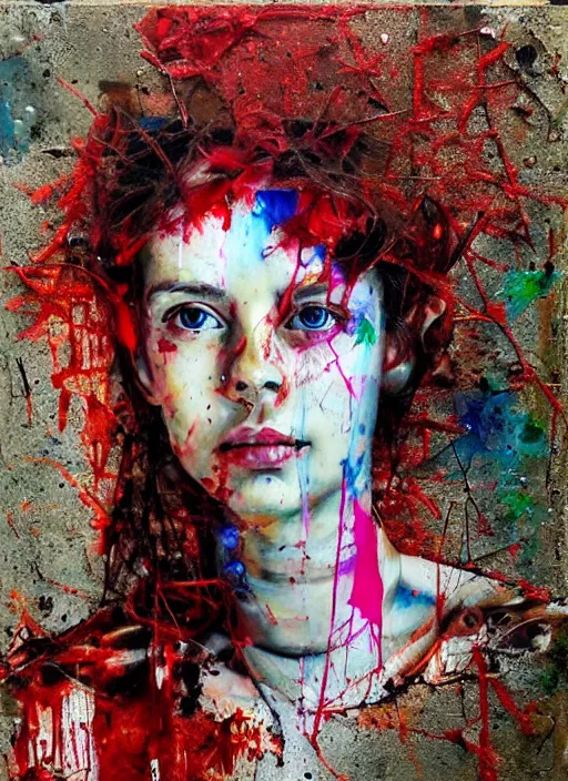 Image similar to a portrait of a pretty young lady by artur bordalo