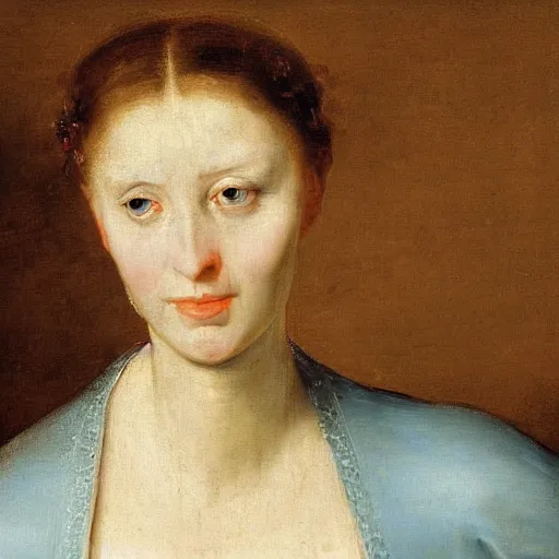 Prompt: Portrait of a woman with ice blue eyes, by Jan Brueghel the Elder