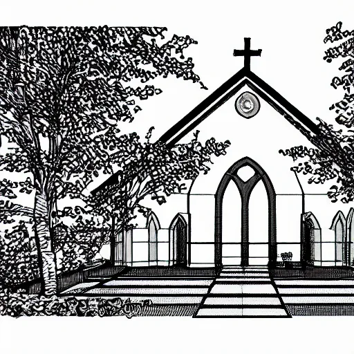 Image similar to plan drawing of church inspired by nature