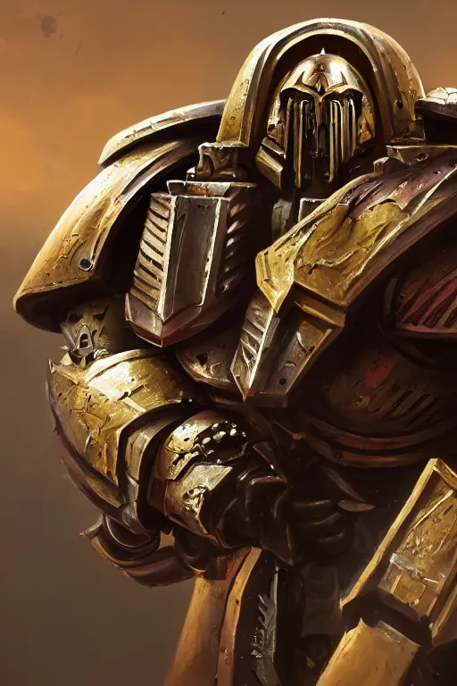 Image similar to armor portrait heros warhammer 4 0 k horus heresy fanart - the primarchs emperor by johannes helgeson animated with vfx concept artist & illustrator global illumination ray tracing hdr fanart arstation zbrush central hardmesh 8 k octane renderer comics stylized