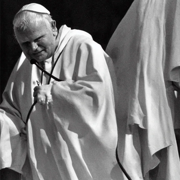 Image similar to John Paul II as demon