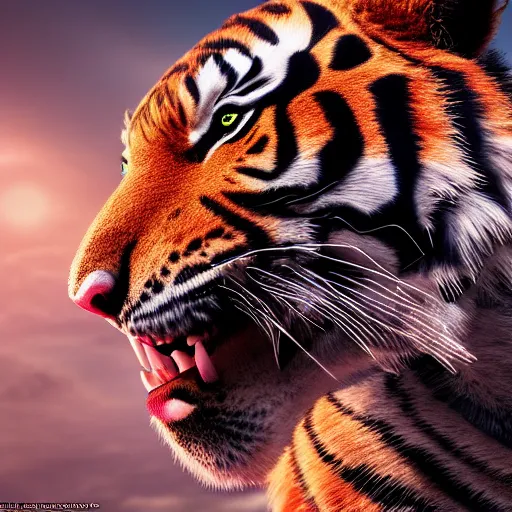 Prompt: a tiger as superman,commission art,highly detailed,comic artstyle,photorealistoc,cinatoc movie shot,detailed face,artstation,deviantarz,charles bowater,trevor henderson,stan lee,4k,mega realism