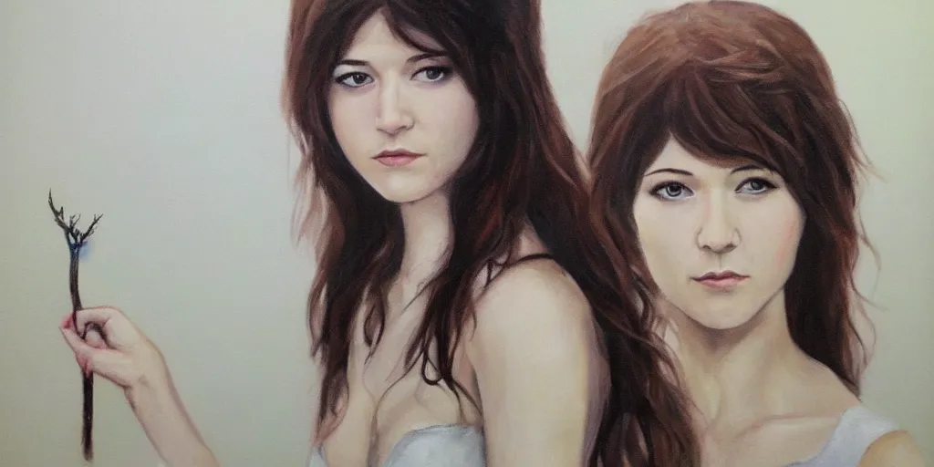 Image similar to Elvish Mary Elizabeth Winstead, painted