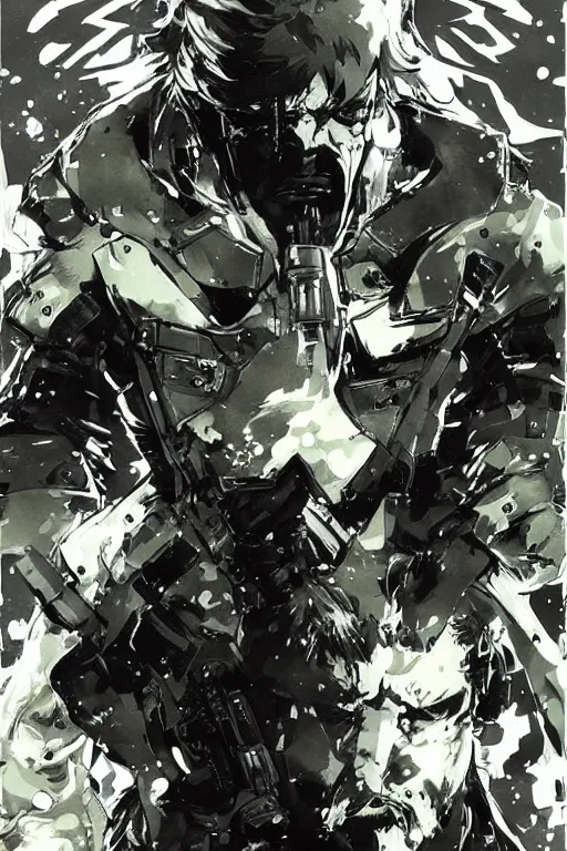 Image similar to metal gear solid concept art by yoji shinkawa