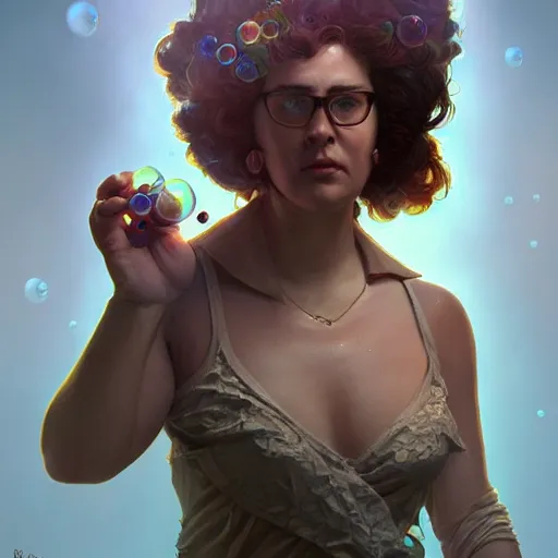 Prompt: bubbles from trailer park boys, intricate, highly detailed, digital painting, trending on artstation, concept art, smooth, sharp focus, illustration, unreal engine 5, 8 k, art by artgerm and greg rutkowski and alphonse mucha