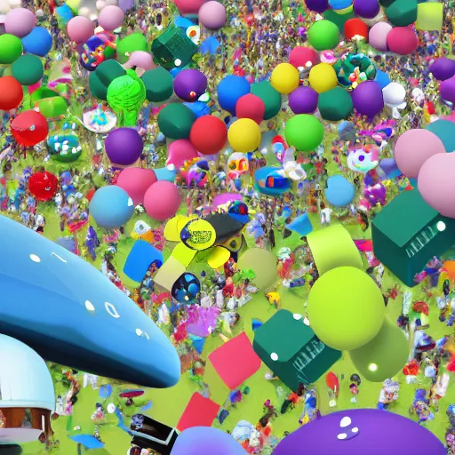 Prompt: katamari damacy, photo, realistic, ultra detailed, 4k