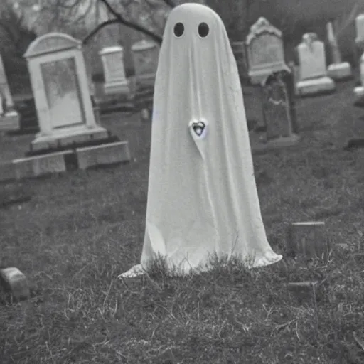 Prompt: arbus diane piece of a strange ghost in a graveyard