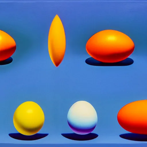 Image similar to eggs by shusei nagaoka, kaws, david rudnick, airbrush on canvas, pastell colours, cell shaded, 8 k