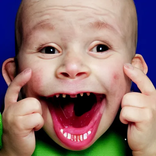 Image similar to little mr crazy mouth by richard hargreaves