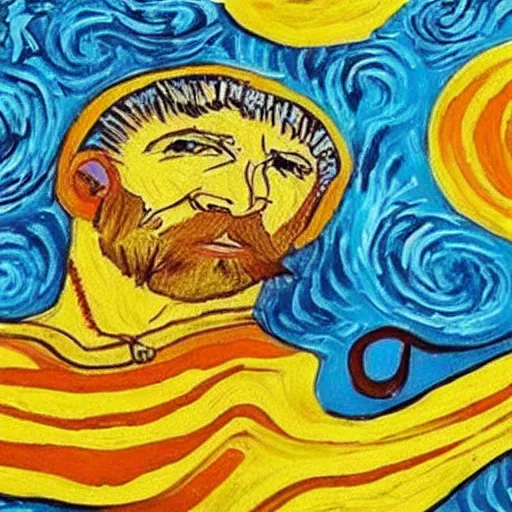 Image similar to every life has music today, painting in the style of van gogh