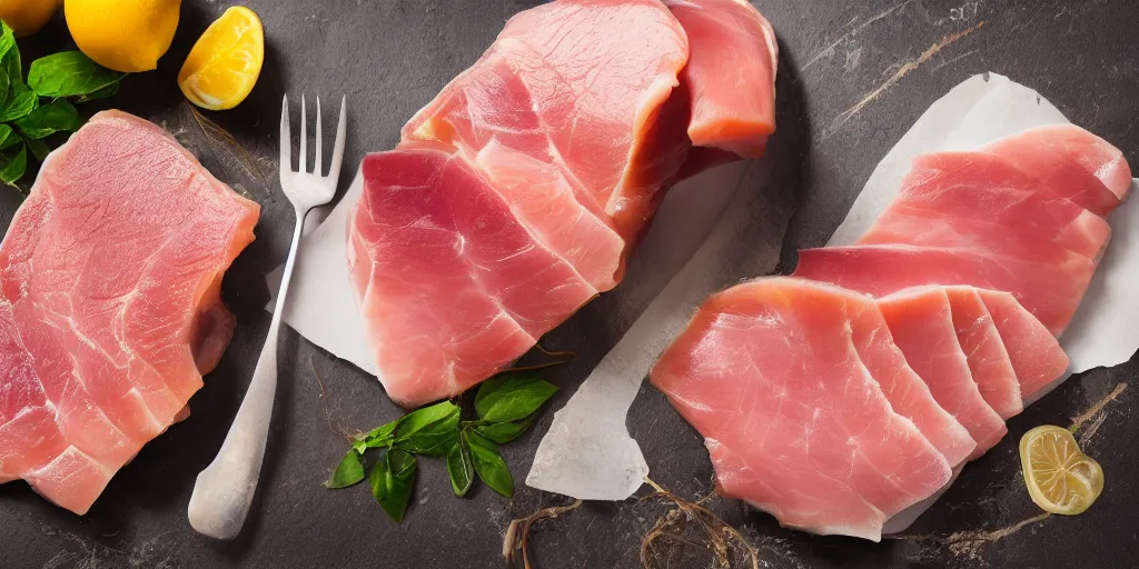 Image similar to Jellied ham, professional food photography, 8k,