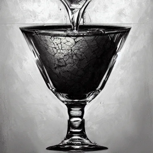 Image similar to epic masterpiece of cinematographic hyperrealism where an archeologist finds a goblet of immortality. realistic shaded lighting poster by craig mallismo, artgerm, jeremy lipkin and michael garmash, unreal engine, detailed and intricate environment, digital art, art station trends, horror, matte