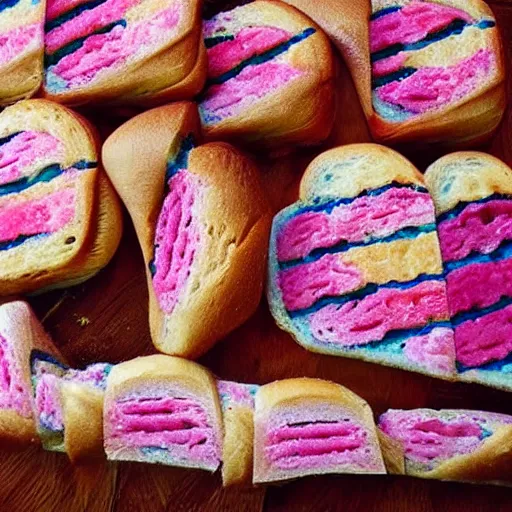 Prompt: epic retrowave bread