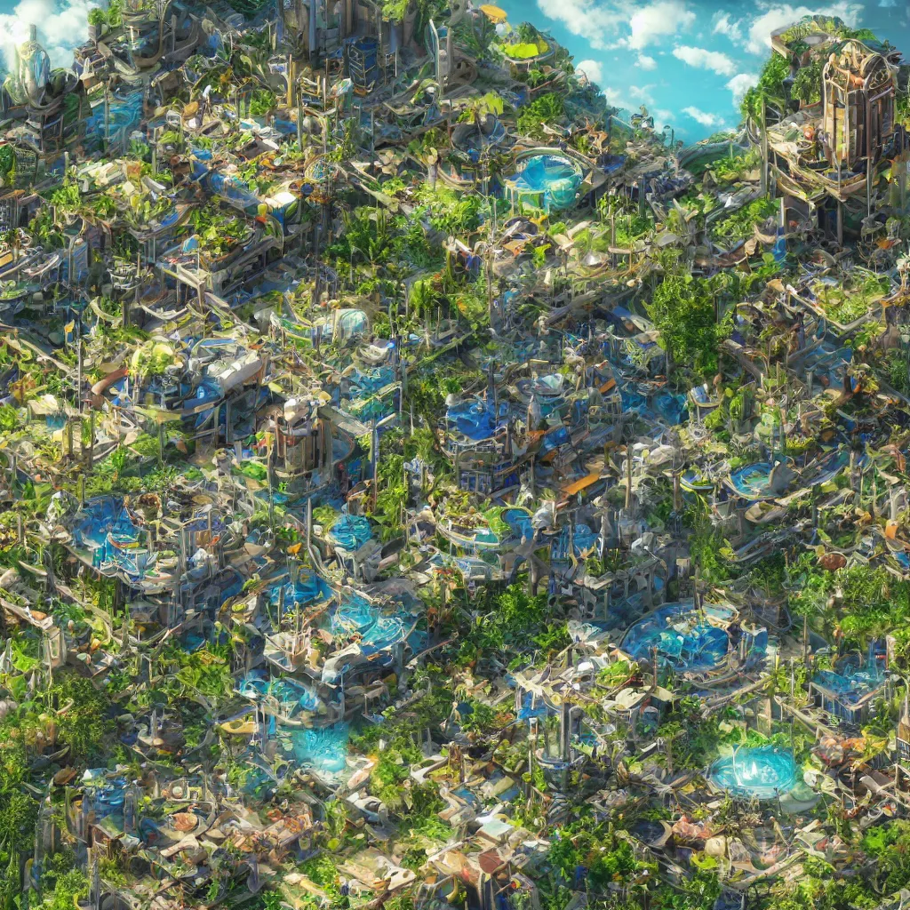 Prompt: utopia, solarpunk