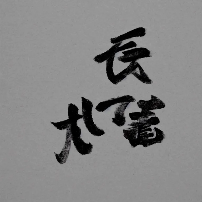 Prompt: A bold Chinese character.