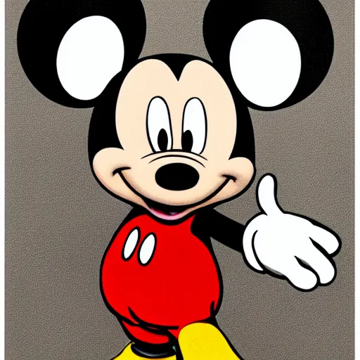 Prompt: serial killer Mickey mouse