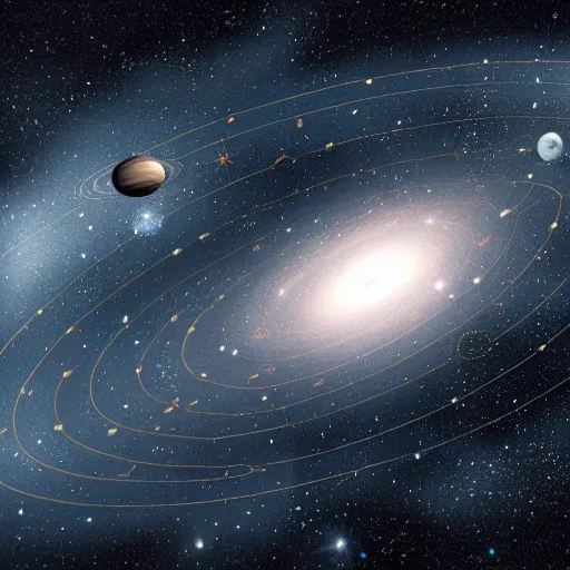 Image similar to Picture Of Solar System as a Galaxy