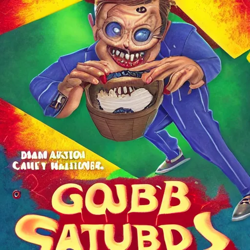 Image similar to goosebumps book cover, tim jacobus art, my dad is a monster