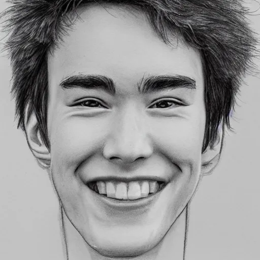 Prompt: a pencil sketch of jacob collier