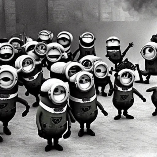 Image similar to Minions on world war two