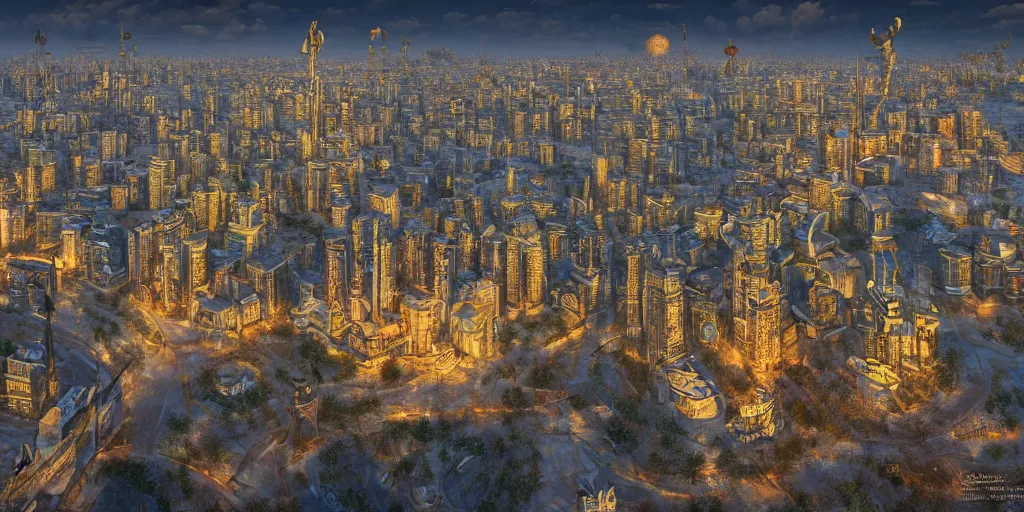 Image similar to Kyiv city as fantasy art, 8k