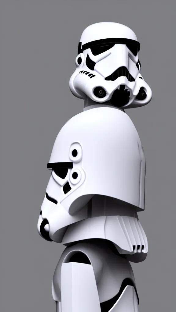 Prompt: a stormtrooper as a low - poly 3 d render. color harmony, 8 k detail, gallery quality, hd wallpaper, premium prints available, hyper - detailed, intricate design.