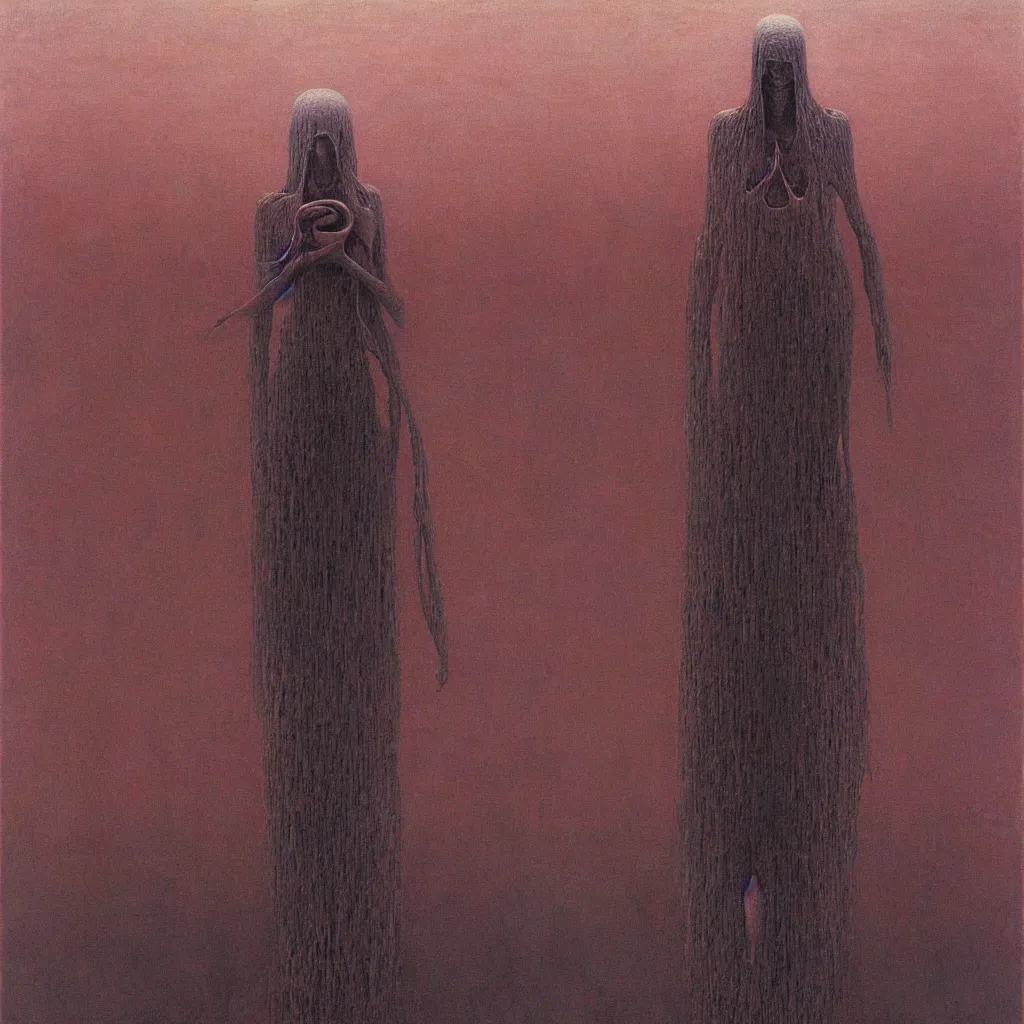 Image similar to Rebel. Fully automatic. Zdzisław Beksiński.