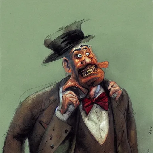 Image similar to the drunk french baron by peter de seve