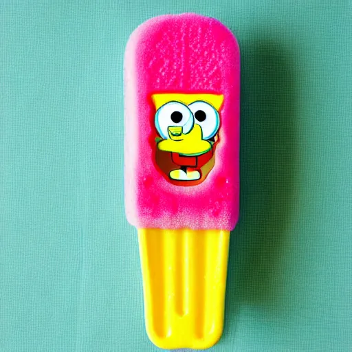 Image similar to spongebob squarepants popsicle with perfect proportions