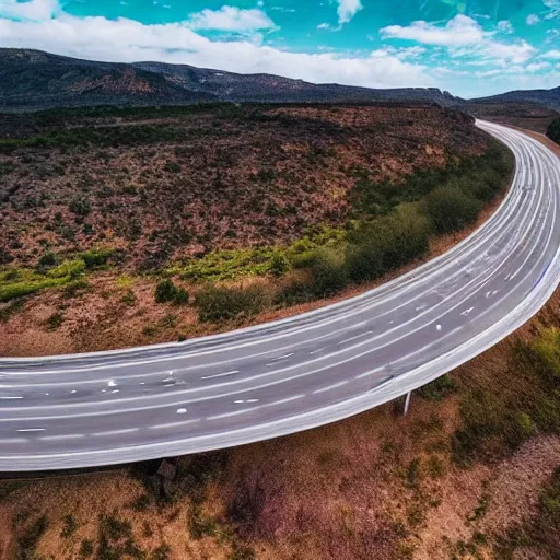 Prompt: an epic cinematic 8K HD movie shot of a highway