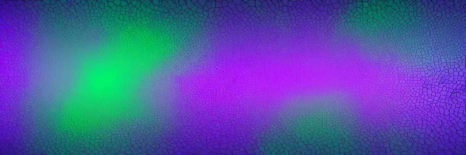 Prompt: a black background with a purple and green object, a raytraced image, strong bokeh!!!, polycount, generative art, ray tracing, vray tracing