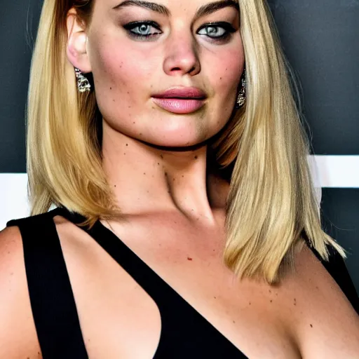 Prompt: a woman who is a genetic combination of jennifer lawrence margot robbie mila kunis lindsay lohan, medium shot, detailed eyes,