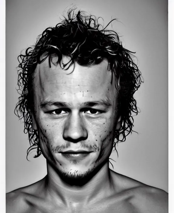 Image similar to heath ledger by robert mapplethorpe