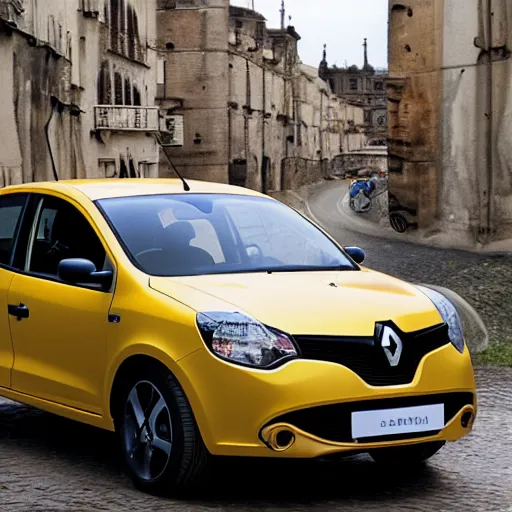 Prompt: steampowered Renault sandero photo by Leonardo da Vinci